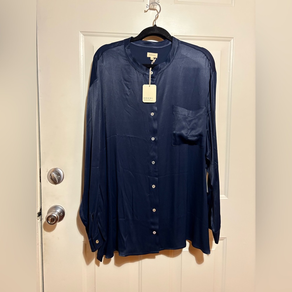 DONNI. Deep Blue women’s shirt